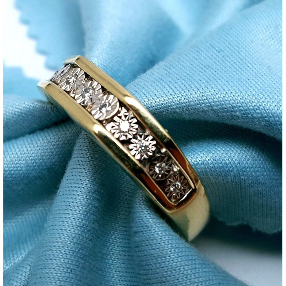 Unique 10k Karat Solid Two Tone Multi Color Gold … - image 4